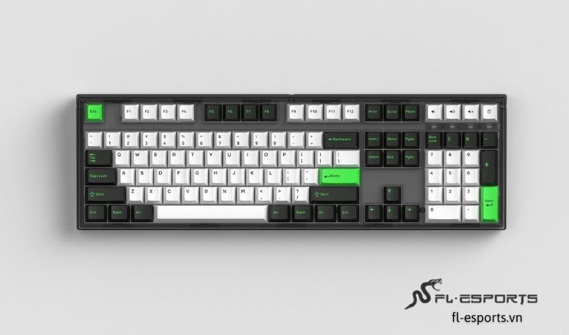 FL-Esports GP108CP Blackish Green - Gasket Mount