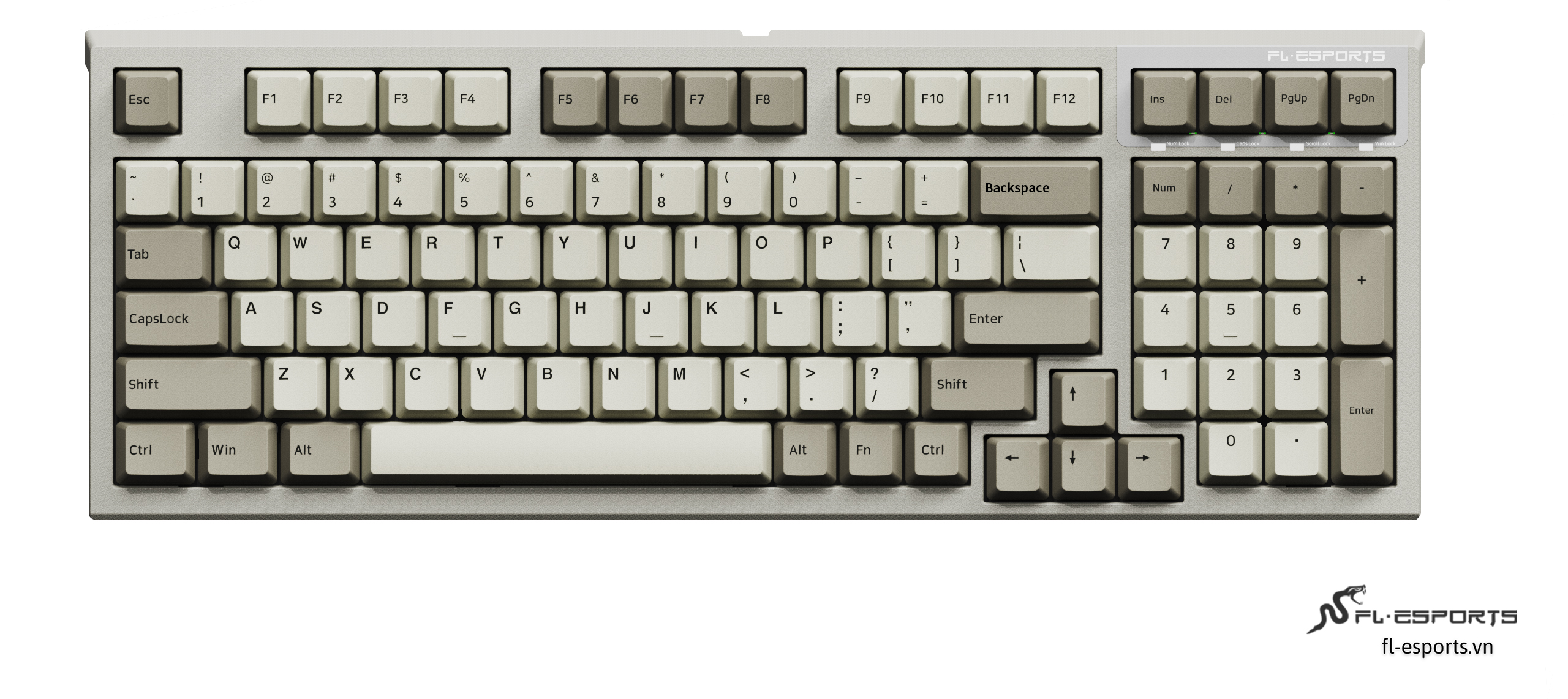 fl980cps-retro-grey FL-Esports FL980CPS Retro Grey