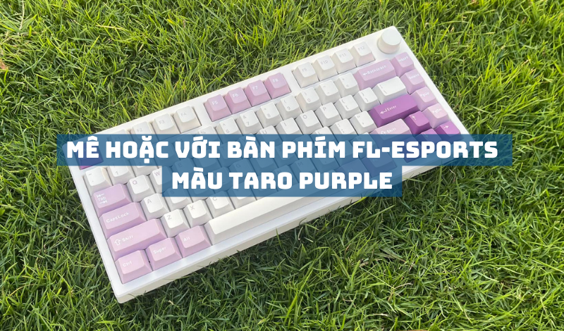 mê hoặc với bàn phím fl-esports màu taro purple