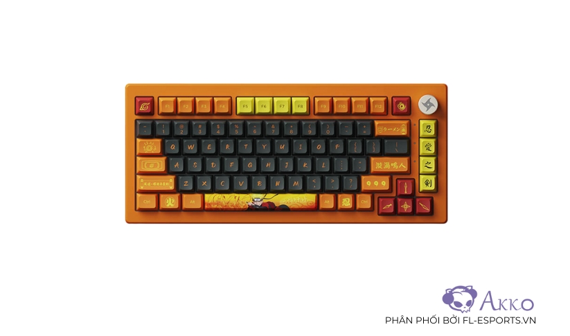 Bàn phím cơ không dây Akko 5075B Plus Naruto