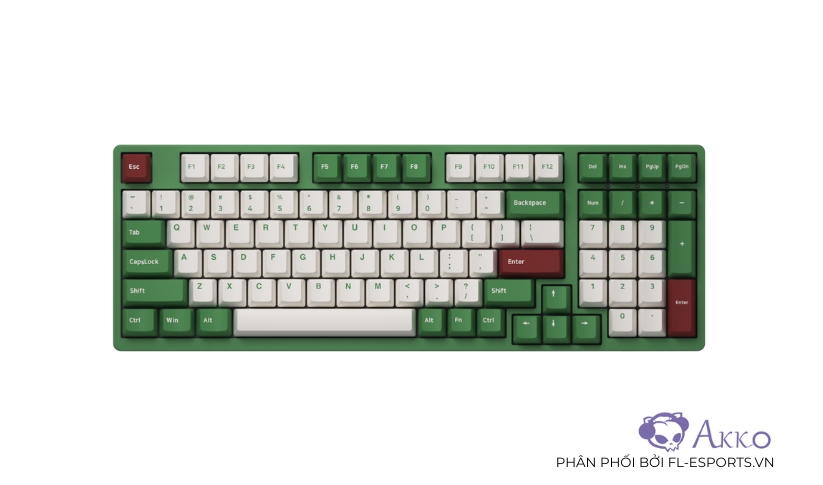 Bàn phím cơ Akko 3098S Matcha Red Bean