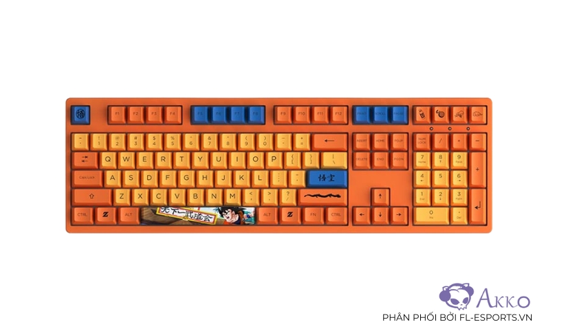 Bàn phím cơ không dây AKKO 3108 RF Dragon Ball Z Goku
