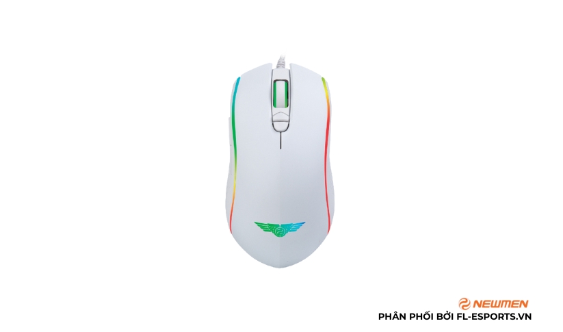 Chuột gaming Newmen GX9 Pro Maxpay White