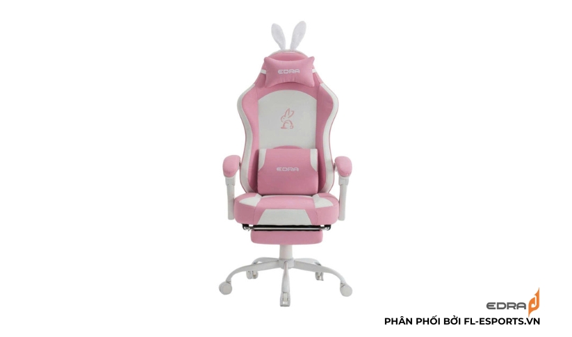 Ghế gaming EDRA Rabbit EGC238 Pink White