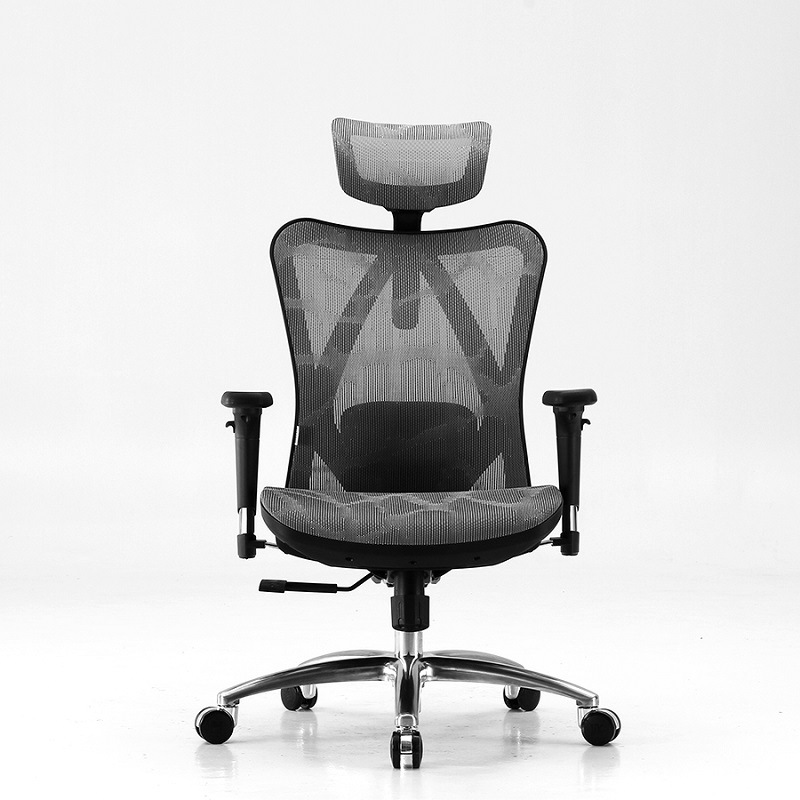 ghe-cong-thai-hoc-m57-ergonomic-chair-khung-den-luoi-xam Ghế công thái học M57 Ergonomic Chair