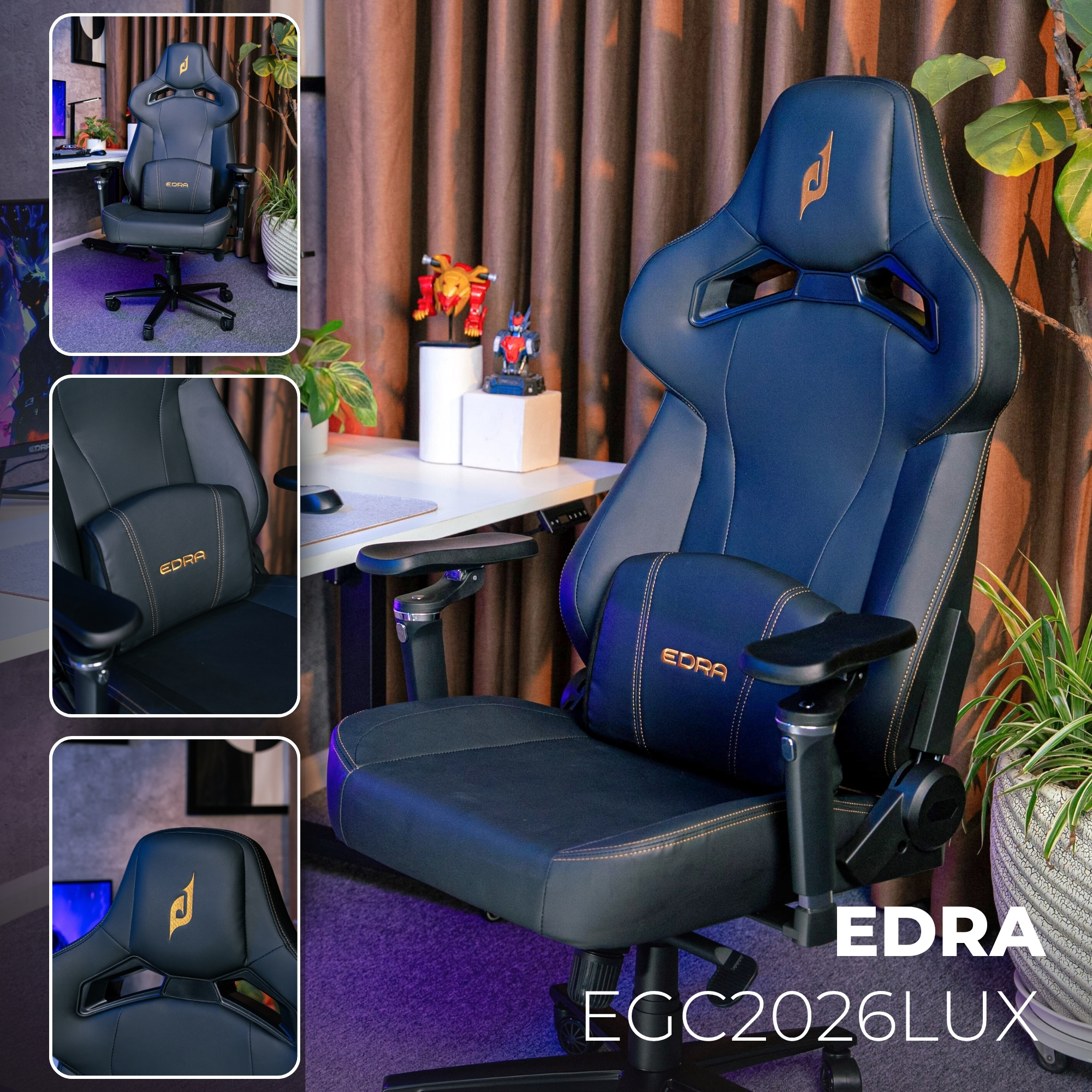 Có nên dùng ghế công thái học để chơi game? Góc nhìn từ trải nghiệm thực tế 8 Ghế gaming EDRA Warlord EGC2026 LUX Nappa